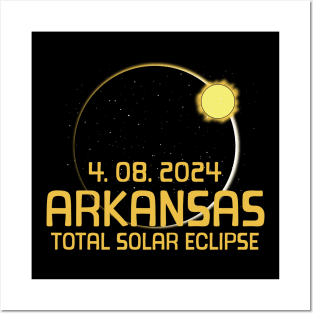 Total Solar Eclipse 2024 ARKANSAS Posters and Art